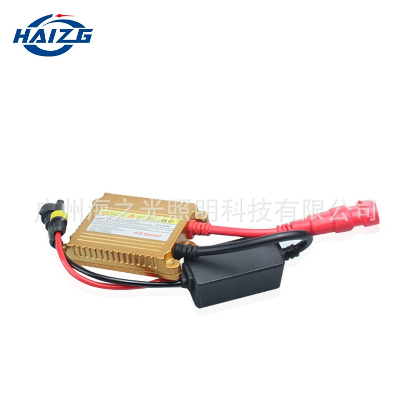 Автомобиль HID ксеноновая фара H1 H4H7H11 HID Универсальный Золотой электрический Wei DC балласт 35W прямые продажи