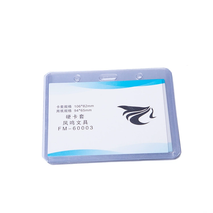 Card holder PVC, transparent rubber sleeve, strap for elementary school students
