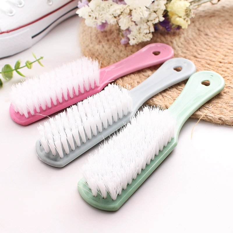Обычная пластиковая маленькая щетка для обеззараживания щетка для стирки щетка для чистки обуви с длинной ручкой мягкий мех висит щетка для одежды щетка для обуви