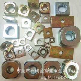 厂家现货非标四方螺母/螺帽M3*8边*3厚 M4*10边 M8*20边四方螺母