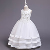 Lace small princess costume, wedding dress, flowered