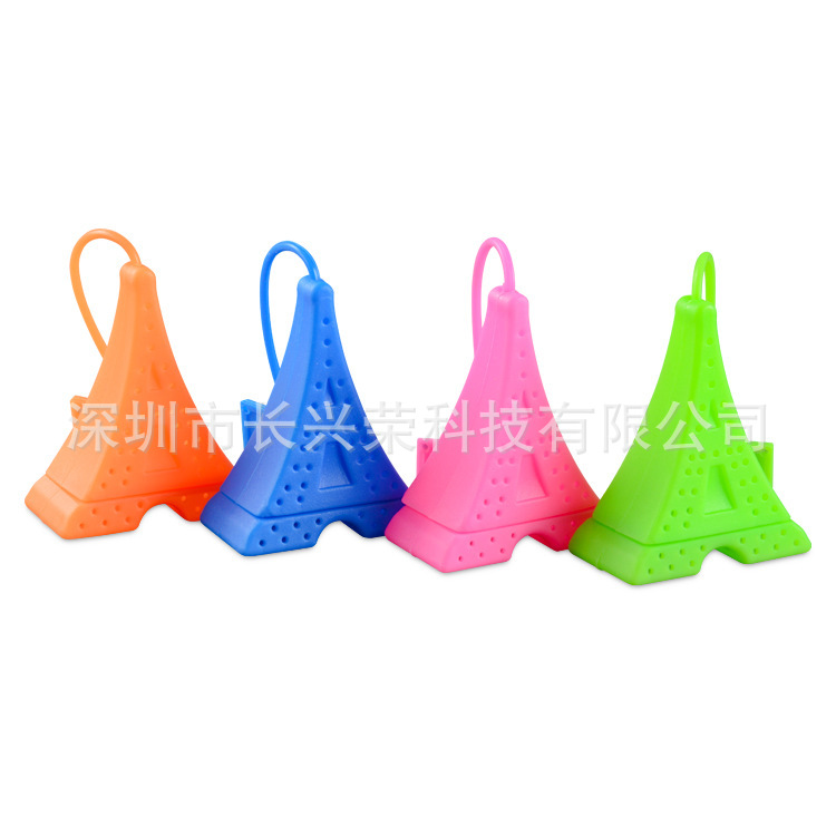 迷你埃菲尔铁塔茶包茶漏 创意巴黎铁塔硅胶茶匙滤茶器 硅胶泡茶器