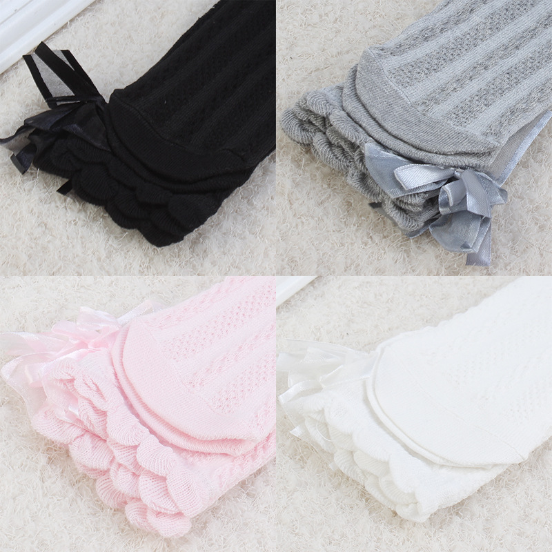 Verano nuevo giro estilo coreano medias PARA NIÑOS Calcetines de malla blanca calcetines de algodón calcetines de media pantorrilla al por mayor