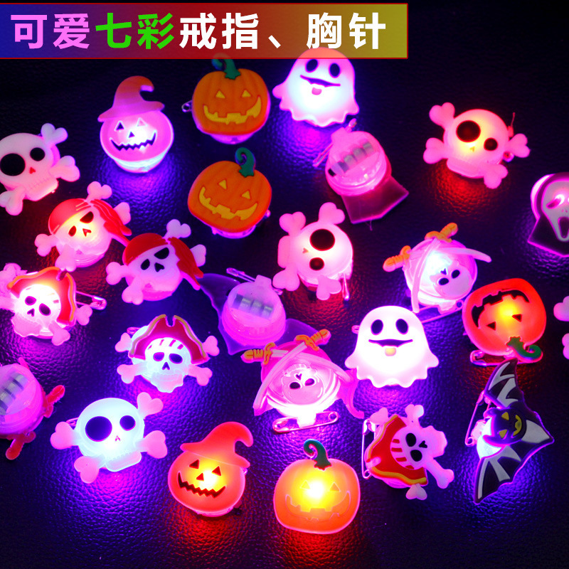 Halloween Glowing Ring Led Flashing Pumpkin Ghost Colorful Light Bracelet Toy Kidsren's Small Gifts Wholesale Halloween Glowing Ring Led Flashing Pumpkin Ghost Colorful Light Bracelet Toy Kidsren's Small Gifts Wholesale