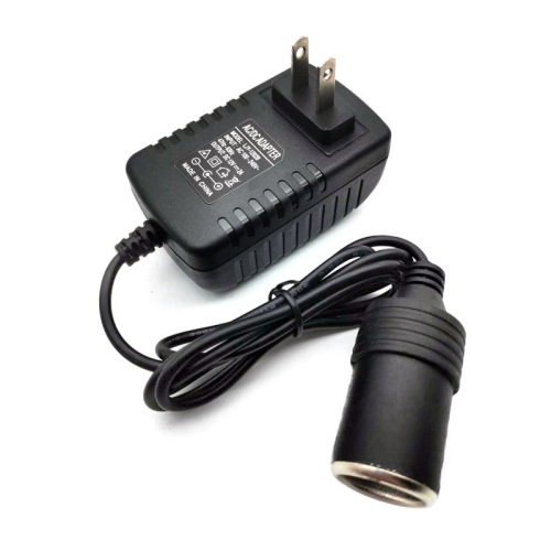 220V to 12V 2A power adapter car to home cigarette lighter recorder car fan converter