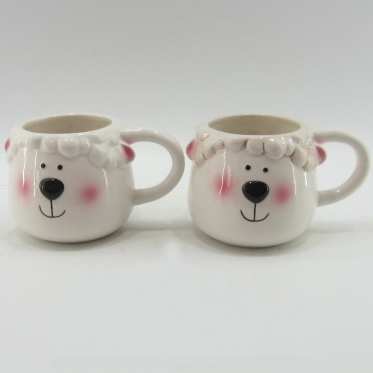 Tazas de cerámica de animales pintadas a mano tazas de oso rosa tazas de Amazon tazas de oso tazas de cerámica