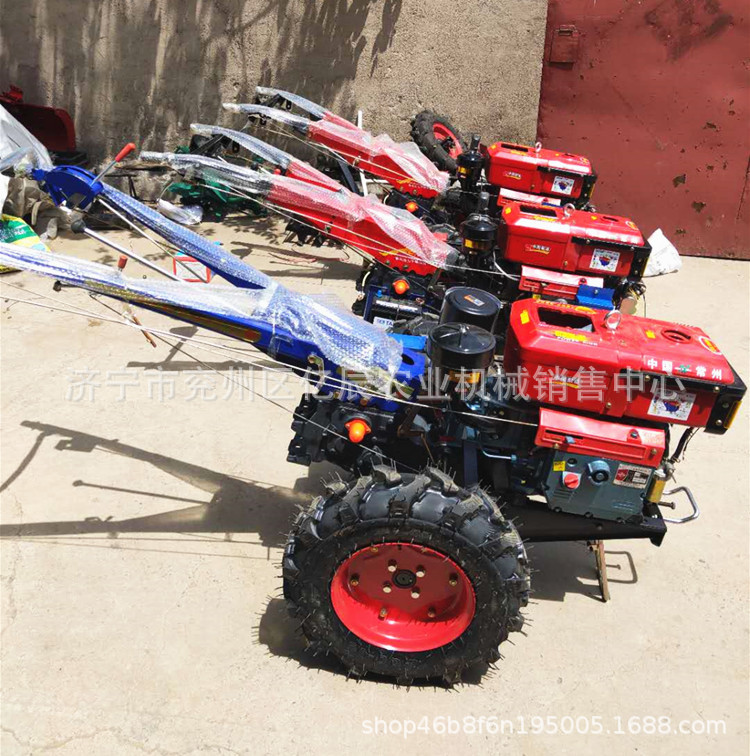 手扶车小型翻地机耕地机 电起多功能田园管理机