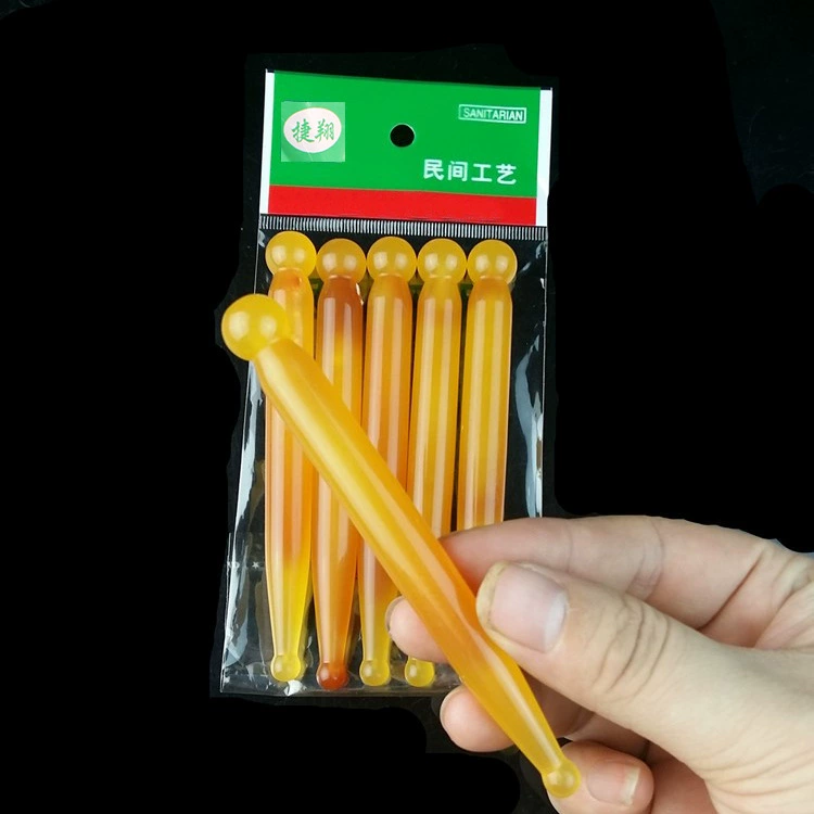 Sudi говяжье сухожилие Тянущая палочка красота палочка иглоукалывание ручка Меридиан Массажная палочка для лица глаз Тянущая штанга