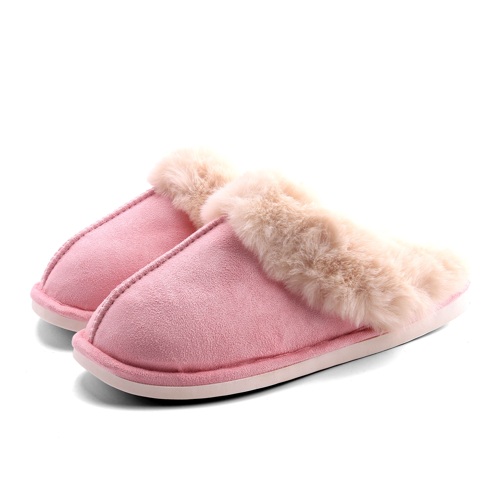 Cross-border e-commerce Amazon Mao Mouth Home Slippers Men's and Women's Indoor and Outdoor Warm Slippers Cotton Slippers Spot