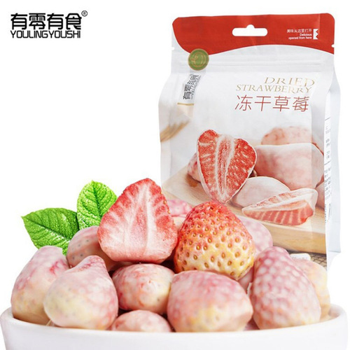 Edible lychee freeze-dried durian 58g, freeze-dried strawberries and mango snacks