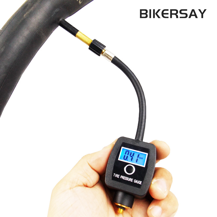 自行车轮胎数显胎压计测压器高精度汽车摩托车便携气压测压表