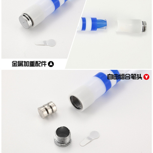 Rotary Pen Wholesale Light Rotary Pen Acrylic Transparent Glass Model Resistant to Novice Rotary Pen Cool Colorful Slow Flashing Light