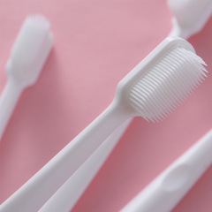 成人牙刷硅膠牙刷廠家直供 雙支情侶裝細軟毛小刷頭一次成型