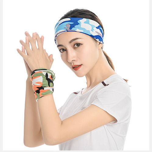 Outdoor Cycling Sports Cool Ice Silk Scarf Multi-functional Magic Scarf Pure Color Breathable Sunscreen Neck Gaiter 