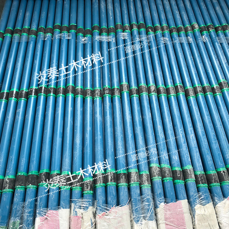 袖阀管四米48塑料pvc注浆枪头地铁机场地基加固密封圈50pe螺纹76