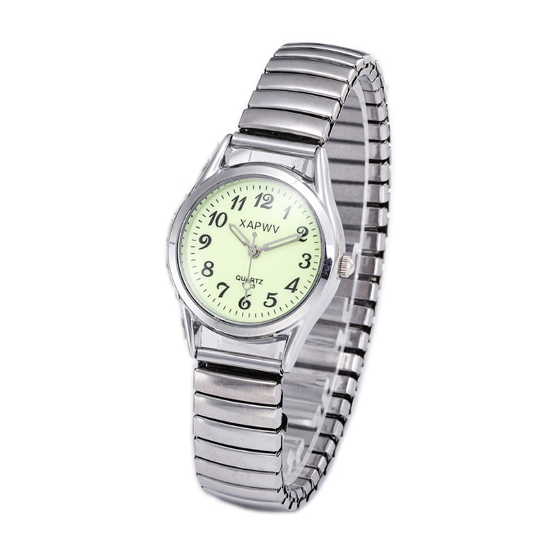 Suministro directo de fábrica xapwv casual digital luminoso reloj antiguo banda elástica pareja reloj mujer logo hombres