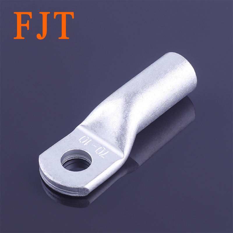 t2紫铜无窥视孔din铜管端子电缆线耳铜鼻子接线端头德标冷压端子