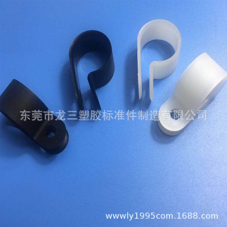龙三塑胶厂供应R型配线固定钮1-3/8（UC-2)阻燃 R形线夹现货