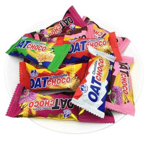 Russian style oatmeal crisps, multigrain cereal breakfast biscuits mixed flavor, chocolate snacks wholesale