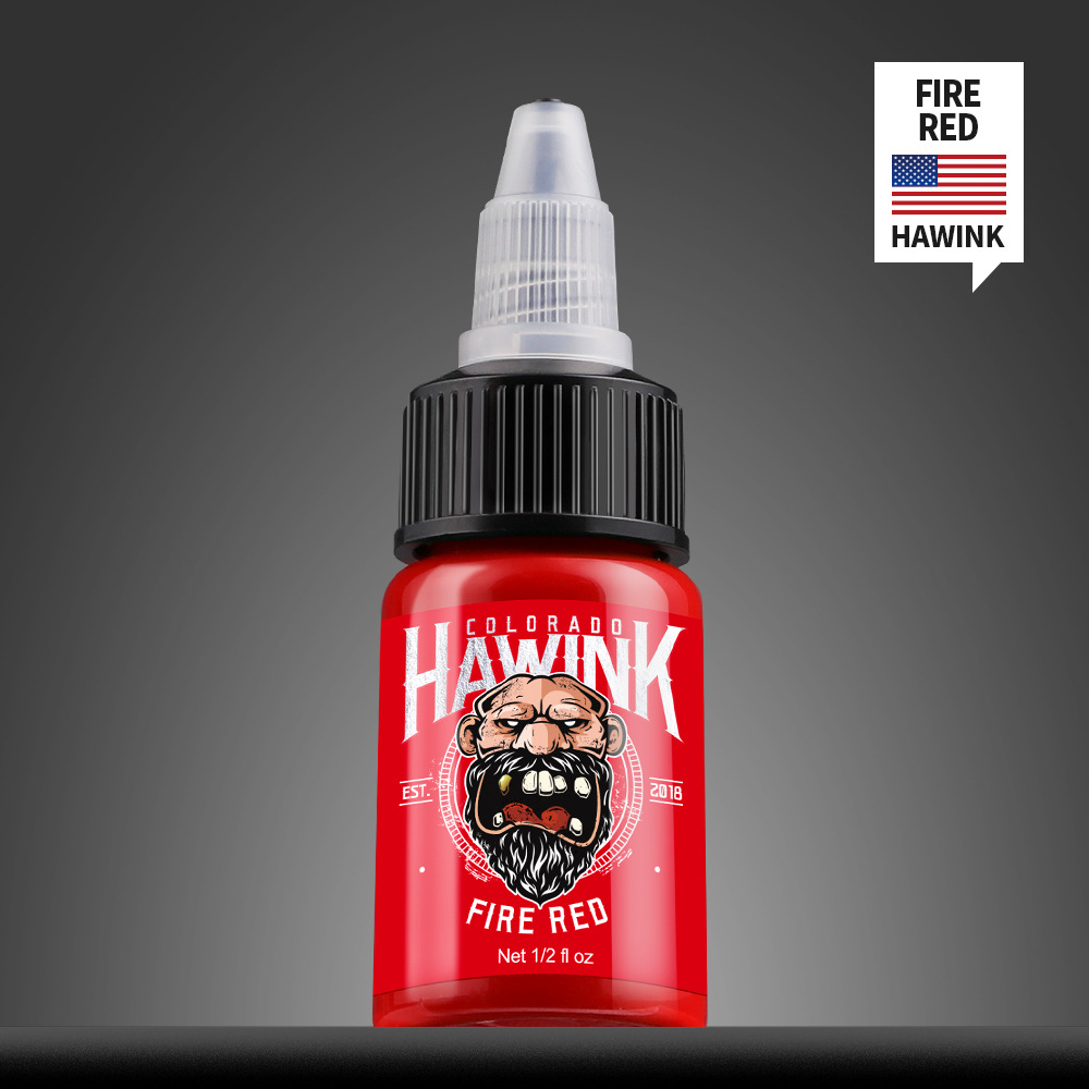 Tinta para tatuajes Hawink con certificación REACH, tinta fácil de aplicar, juego de 7 colores, pigmento para tatuajes de 15 ml