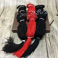 2珠项链绳批发翡翠玉器挂绳 玉佩挂件红绳子玉珠挂绳手工编织绳