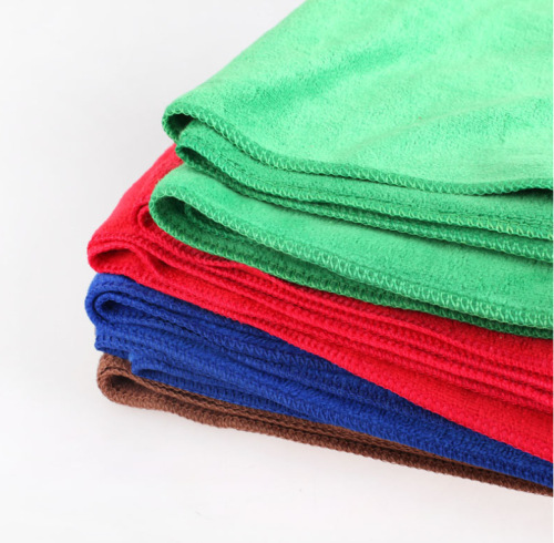 Car wiping towel, car washing towel, double-sided coral velvet cleaning rag, water-absorbent car thickened fishing fiber thickened towel