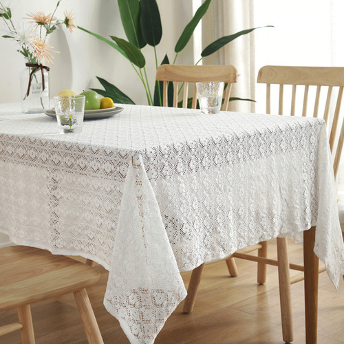 Lexuanxiu French countryside Nordic pastoral nostalgic retro restaurant cafe cotton lace tablecloth tablecloth cover