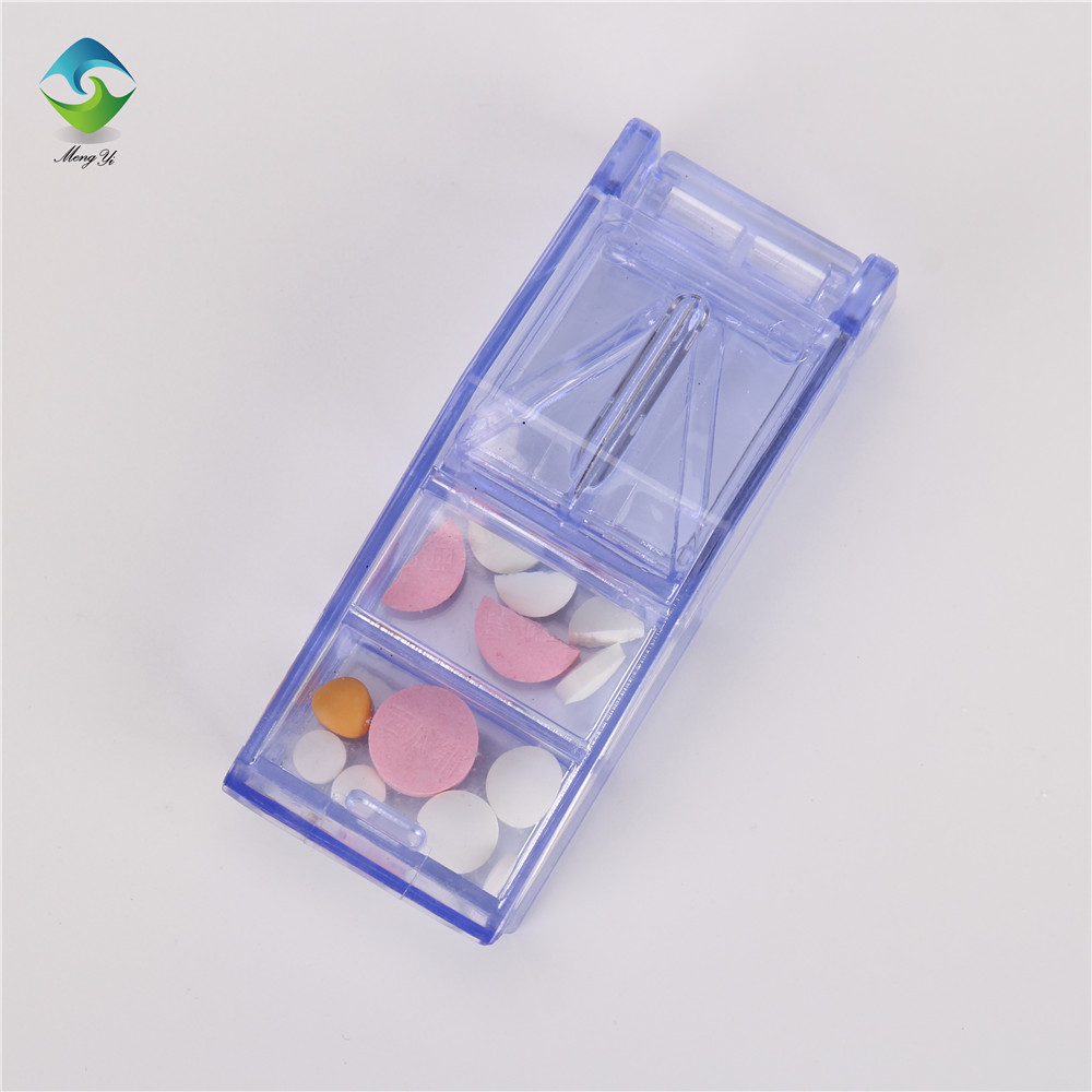 厂家 家庭旅行便携式切药器储药切药二合一塑料药盒