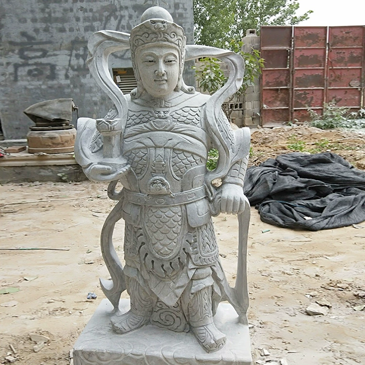 Изготовитель изготовил статую статуи Будды в храме с трех сторон резьба по камню Гуаньинь с четырех сторон