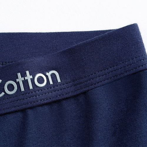 Pure cotton men's underwear, men's pure cotton U-convex boxer briefs, mid-waist three-dimensional printed men's underwear manufacturer wholesale