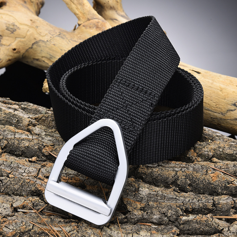 Cinturón táctico de nailon de secado rápido para exteriores con hebilla metálica