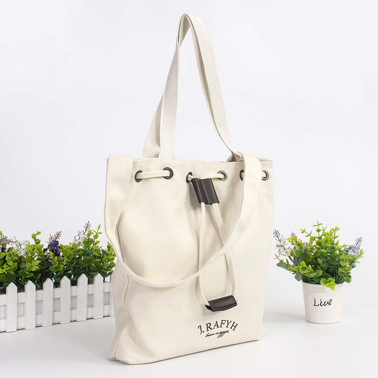 批量生产新款韩版纯棉字母帆布袋学生单肩手提斜挎包大量批发