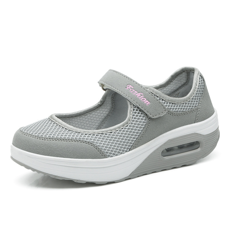 2024 Middle-Aged Mom Walking Amazon Independent Site Dropshipping Mesh Casual Sports Women's Perforated Air Cushion Rocking Shoes 2024 Middle-Aged Mom Walking Amazon Independent Site Dropshipping Mesh Casual Sports Women's Perforated Air Cushion Rocking Shoes
