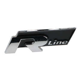 适用于大众金属R车标贴 Rline车标 高尔夫6/cc尚酷途观侧标尾标