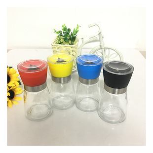 Factory Direct Supply black pepper grinder manual grinder freshly ground pepper sea salt seasoning grinder can be customized