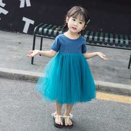 童装女童连衣裙夏季新款儿童露背纱裙中小童宝宝公主仙女裙子