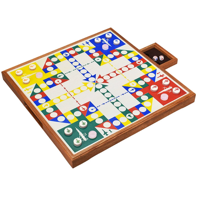 Настольная игра «Самолетики» (Airplane chess), набор для детей и взрослых, большая деревянная доска-самолет, головоломка, подарок на день рождения