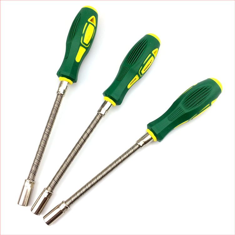 威力狮7MM带磁性喉箍批 弹簧批 可弯曲内六角螺丝刀改锥扳手W0205