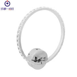 床头水晶硅胶压克力壁灯led后现代金色铬色壁灯跨境金属壁灯工厂