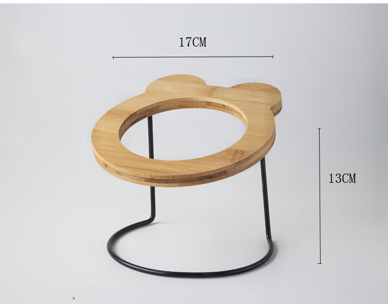 Red Bowl INS suministros para mascotas gato tazón perro tazón de cerámica oblicua boca protección columna tazón de fuente estante gato tazón de comida tazón de agua