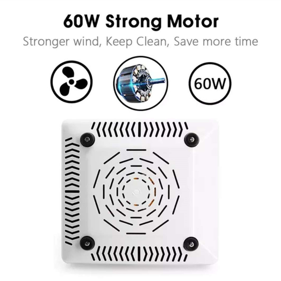 Colector de polvo de uñas japonés 60W aspiradora de polvo de uñas de escritorio colector de polvo de uñas de succión grande transfronteriza al por mayor