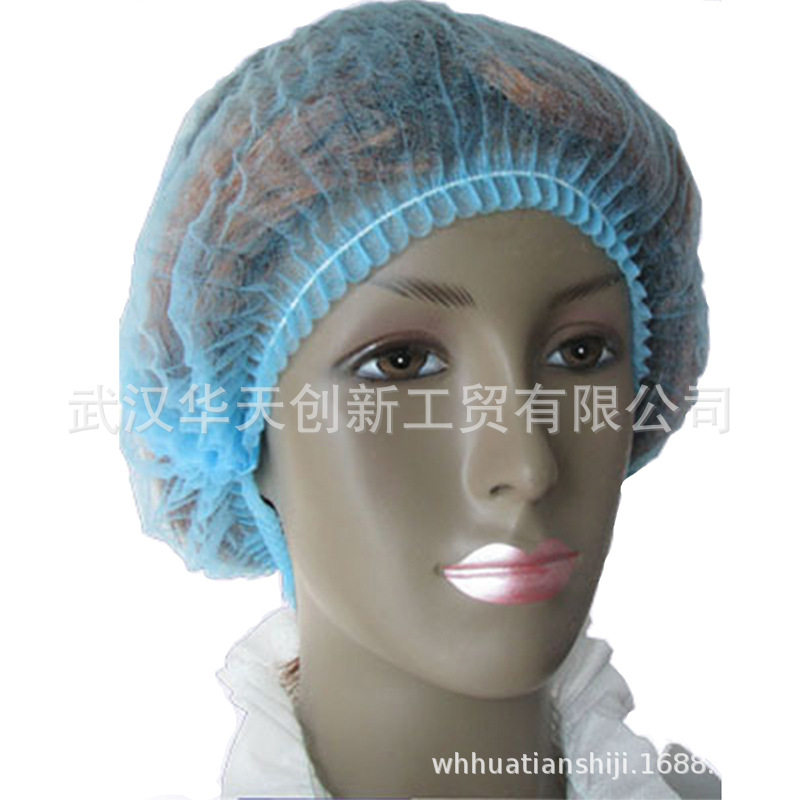 源头一次性帽子头套白红黑防尘帽厨房发帽食品厂车间防灰尘工作Z