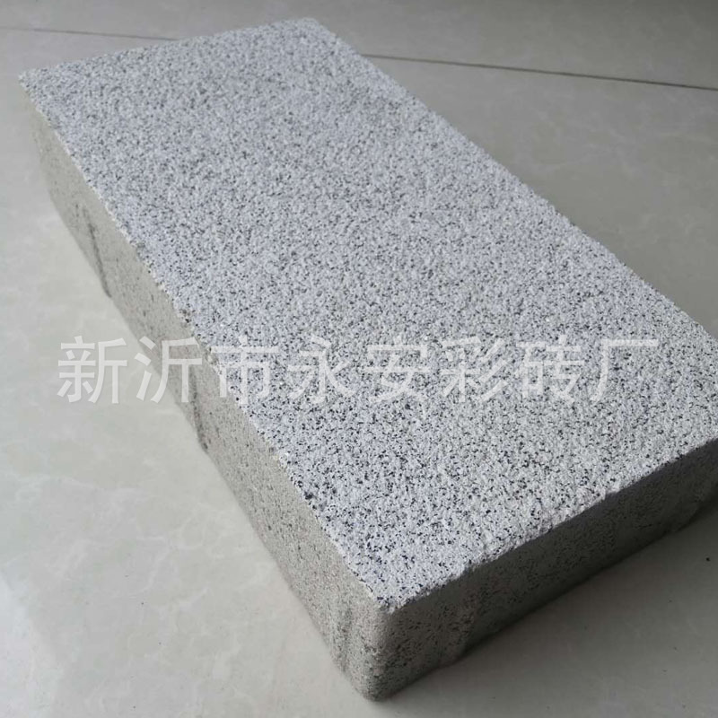 PC仿石砖人行道仿石透水砖市政广场仿石材透水砖芝麻灰透水砖