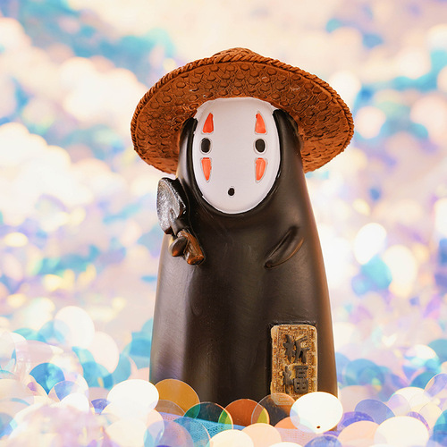 Children's Day Graduation Gift Creative Hayao Miyazaki Statue Nausicaä Night Light Resin Craft Cartoon Decor