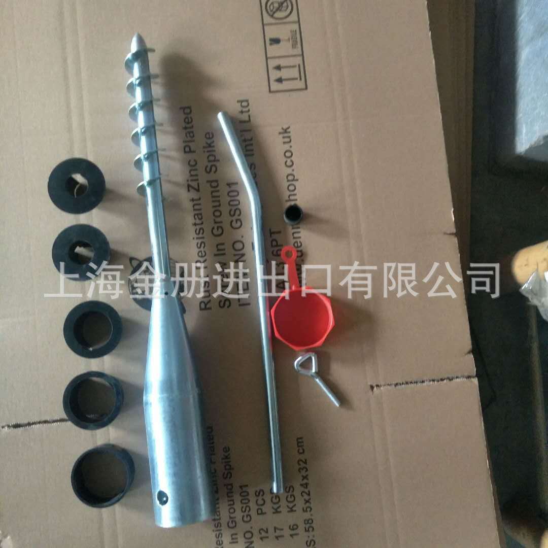 跨境 螺旋固定器 沙滩地桩 螺旋地钻 广告牌底座 Rust resistant