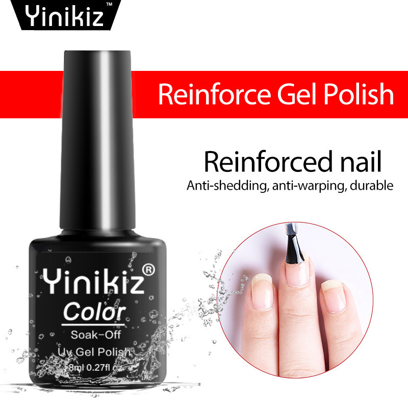 YNIKIZ Transparent Reinforcement Gel 8ml UV Polish Functional Phototherapy Gel