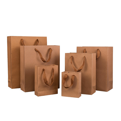 Supply of multi-size and multi-color kraft paper bags, clothing gift bags, advertising bags, logo thickened handbags
