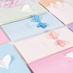 Butterfly heart creative 3D holiday Christmas greeting card message card gift shop flower shop send to wish small card