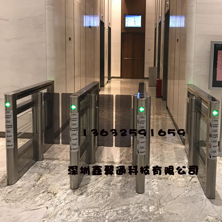 写字楼大厦速通门 人脸识别速通门厂家 自动感应速通门 快速通道