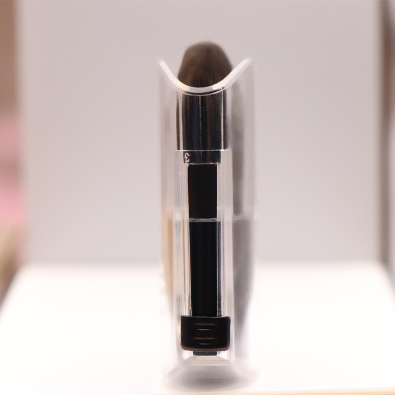 Mini solo cepillo de maquillaje retráctil en forma de lengua cepillo de base portátil cepillo suelto rubor cepillo de maquillaje herramientas de belleza